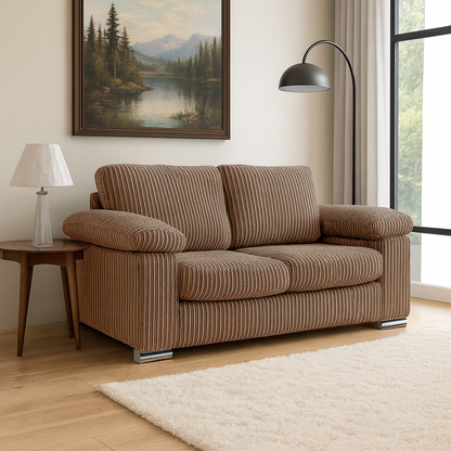 Delta Full Jumbo Cord 2 Seater Sofa