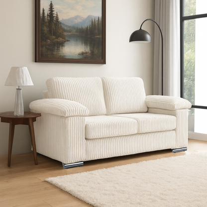 Delta Full Jumbo Cord 2 Seater Sofa