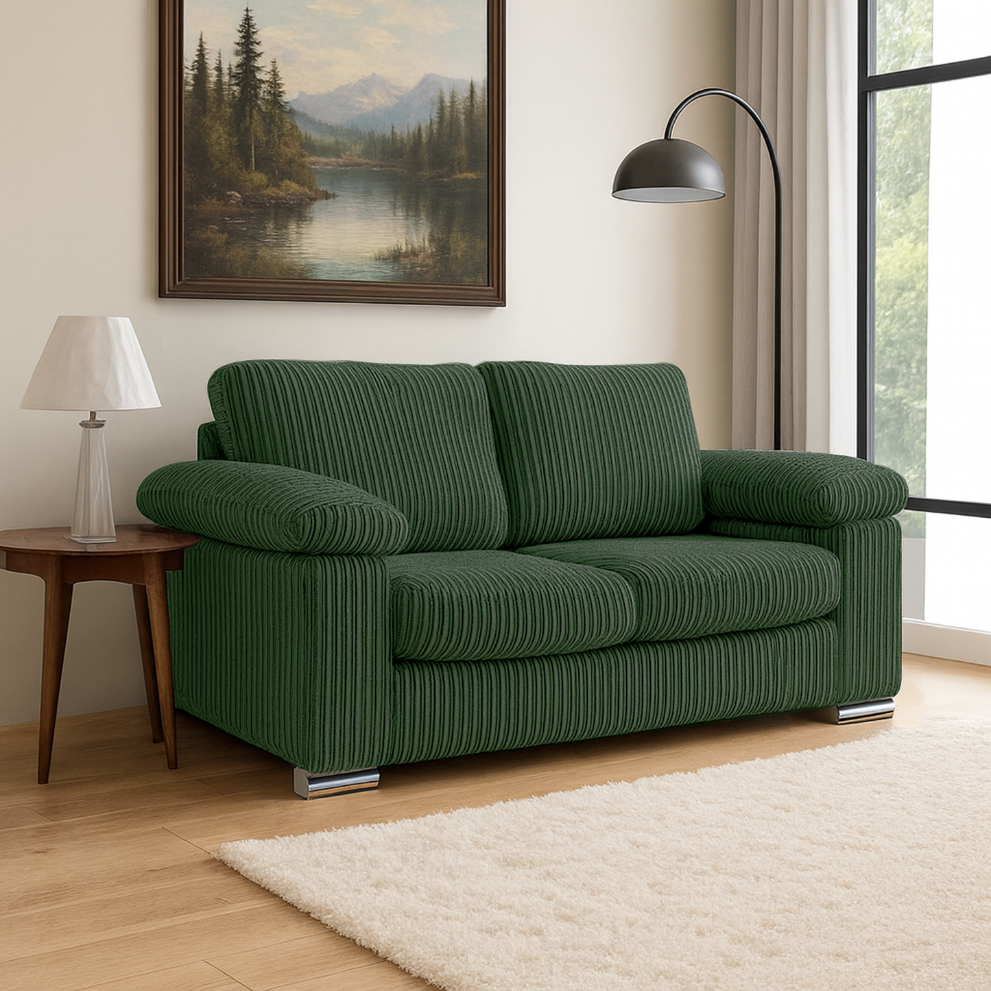 Delta Full Jumbo Cord 2 Seater Sofa