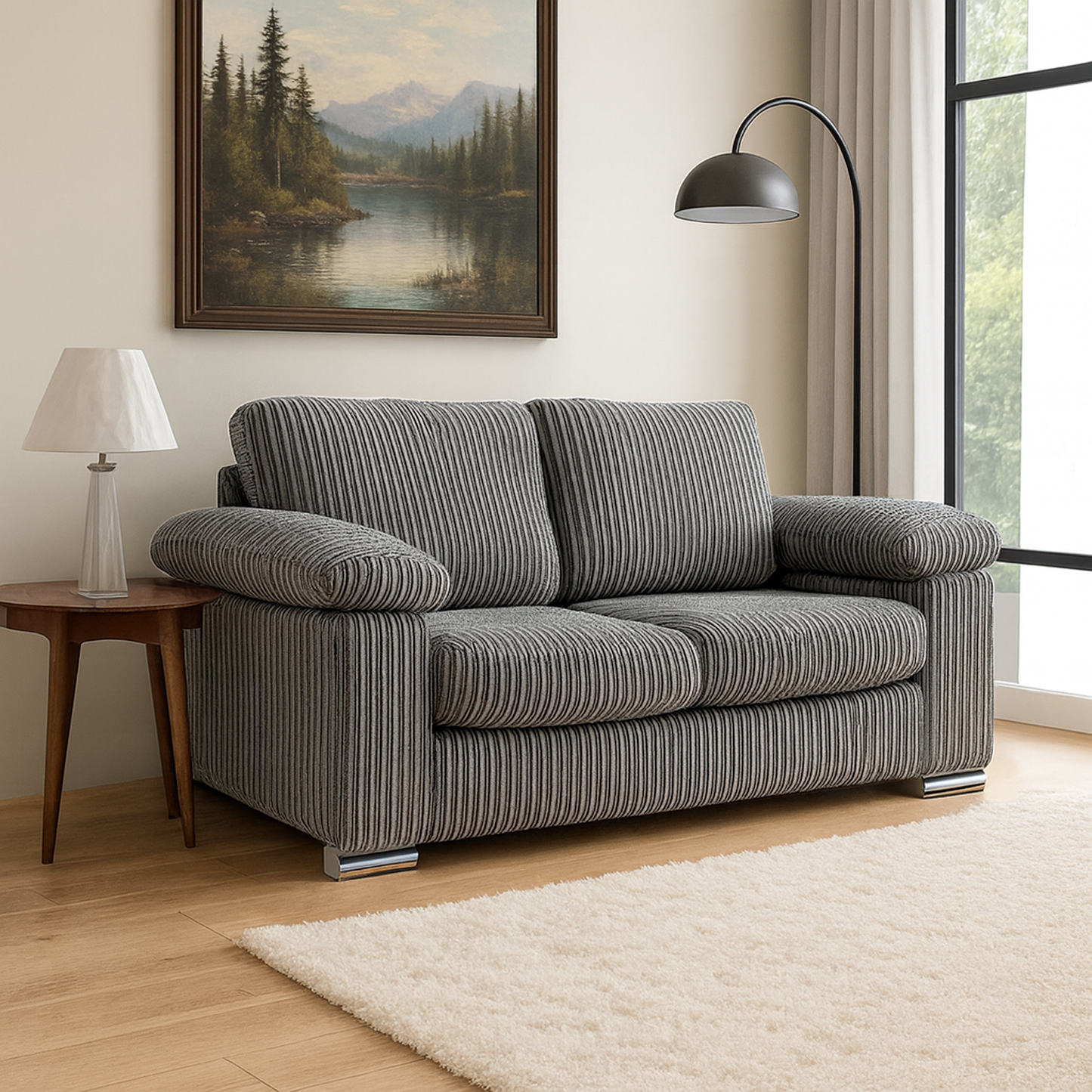 Delta Full Jumbo Cord 2 Seater Sofa