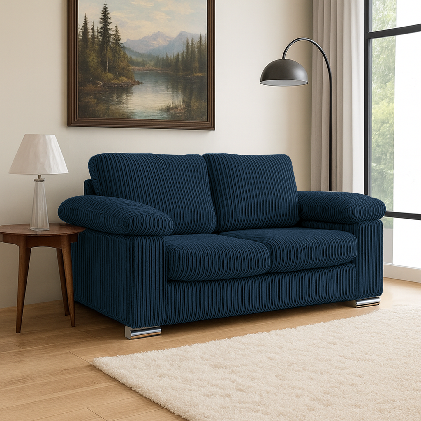 Delta Full Jumbo Cord 2 Seater Sofa