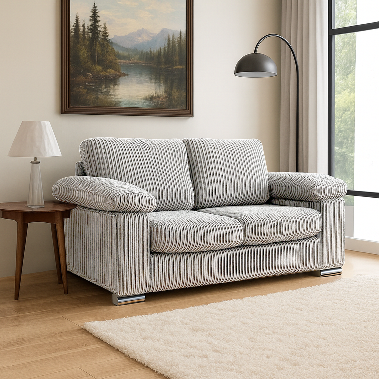 Delta Full Jumbo Cord 2 Seater Sofa
