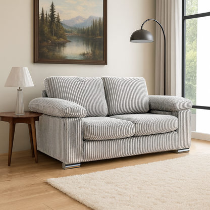 Delta Full Jumbo Cord 2 Seater Sofa