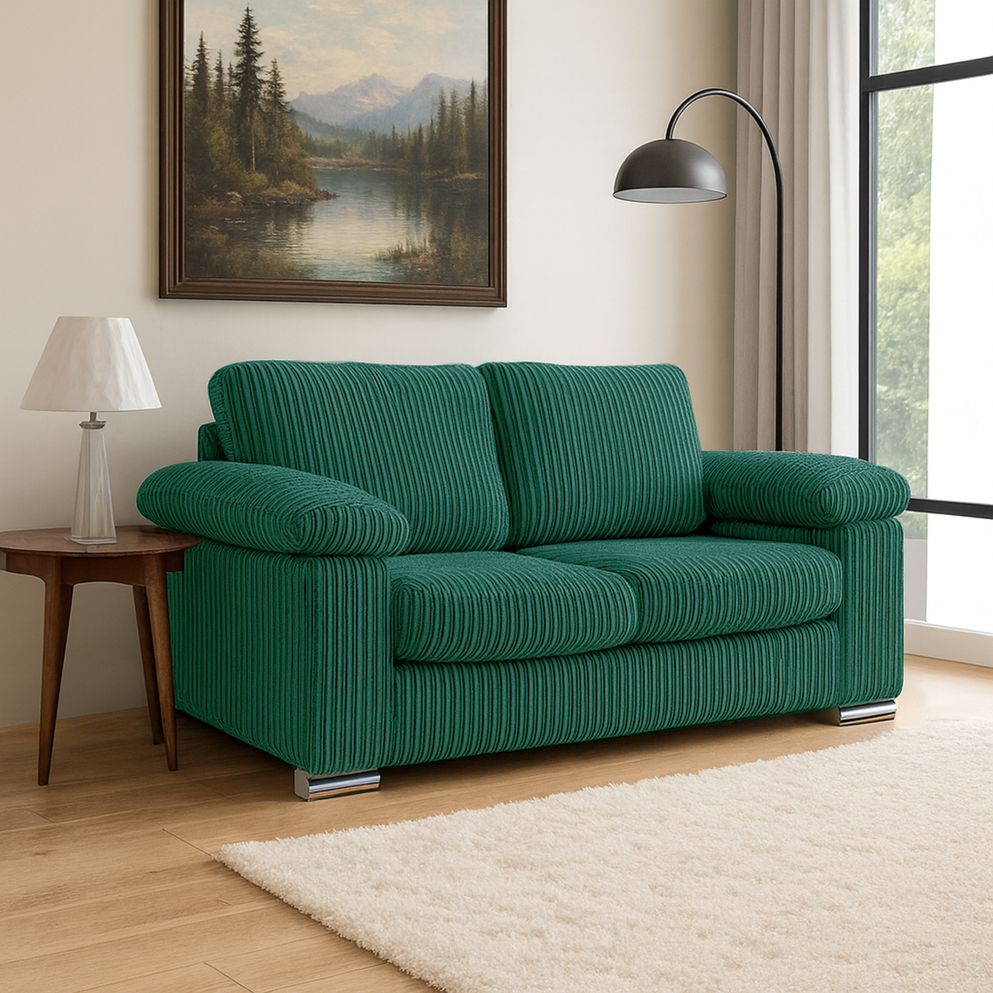 Delta Full Jumbo Cord 2 Seater Sofa