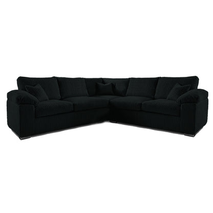 Delta Full Jumbo Cord 5 Seater Corner Sofa
