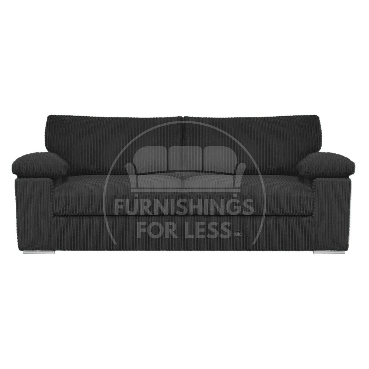 Delta Full Jumbo Cord 3 Seater Sofa