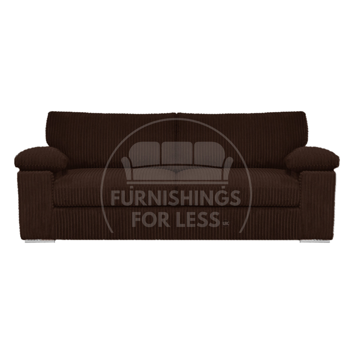 Delta Full Jumbo Cord 3 Seater Sofa