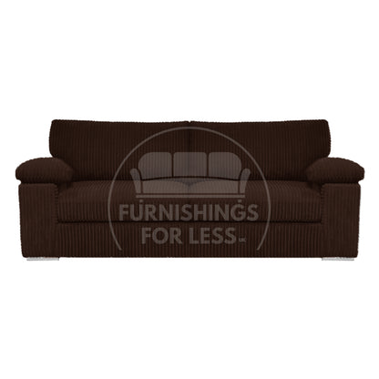 Delta Full Jumbo Cord 3 Seater Sofa