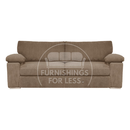 Delta Full Jumbo Cord 3 Seater Sofa