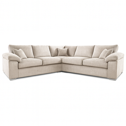 Delta Full Jumbo Cord 5 Seater Corner Sofa