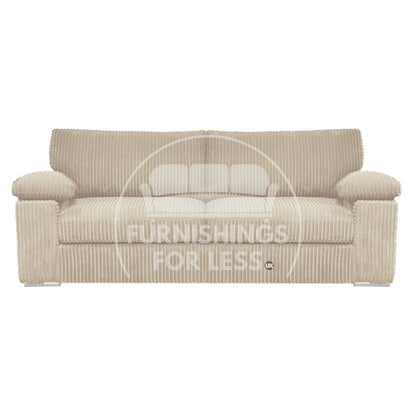 Delta Full Jumbo Cord 3 Seater Sofa