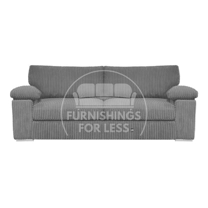 Delta Full Jumbo Cord 3 Seater Sofa