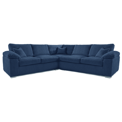 Delta Full Jumbo Cord 5 Seater Corner Sofa