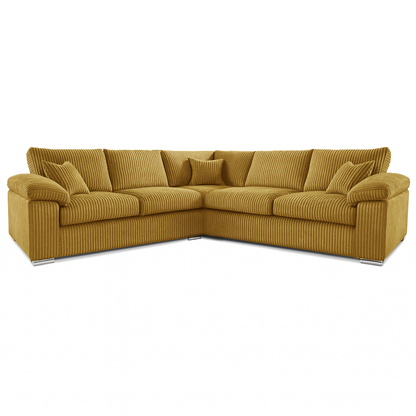 Delta Full Jumbo Cord 5 Seater Corner Sofa