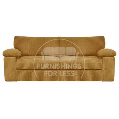 Delta Full Jumbo Cord 3 Seater Sofa