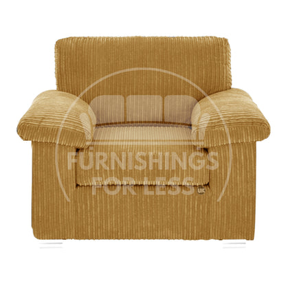 Delta Full Jumbo Cord Single Seater Armchair