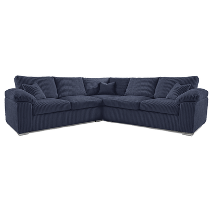 Delta Full Jumbo Cord 5 Seater Corner Sofa