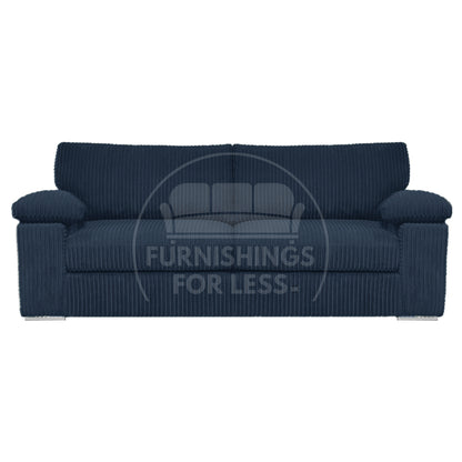Delta Full Jumbo Cord 3 Seater Sofa