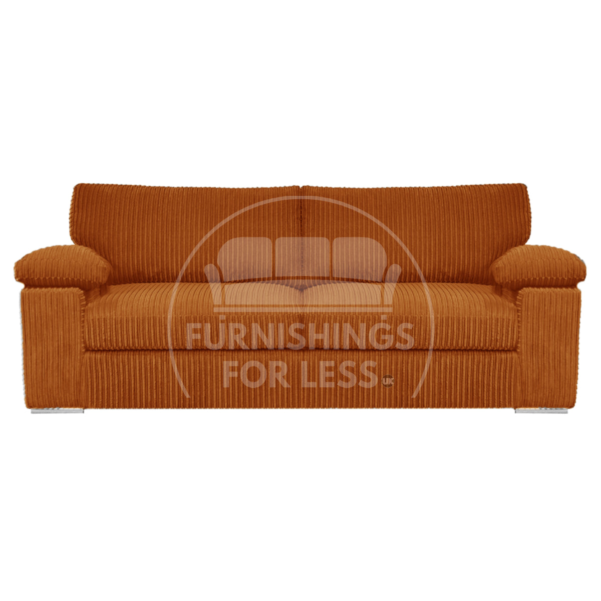 Delta Full Jumbo Cord 3 Seater Sofa