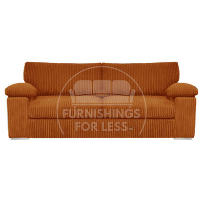 Delta Full Jumbo Cord 3 Seater Sofa