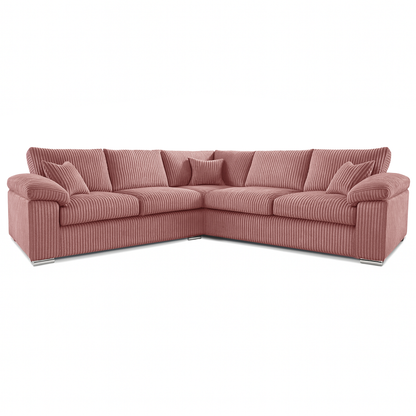 Delta Full Jumbo Cord 5 Seater Corner Sofa