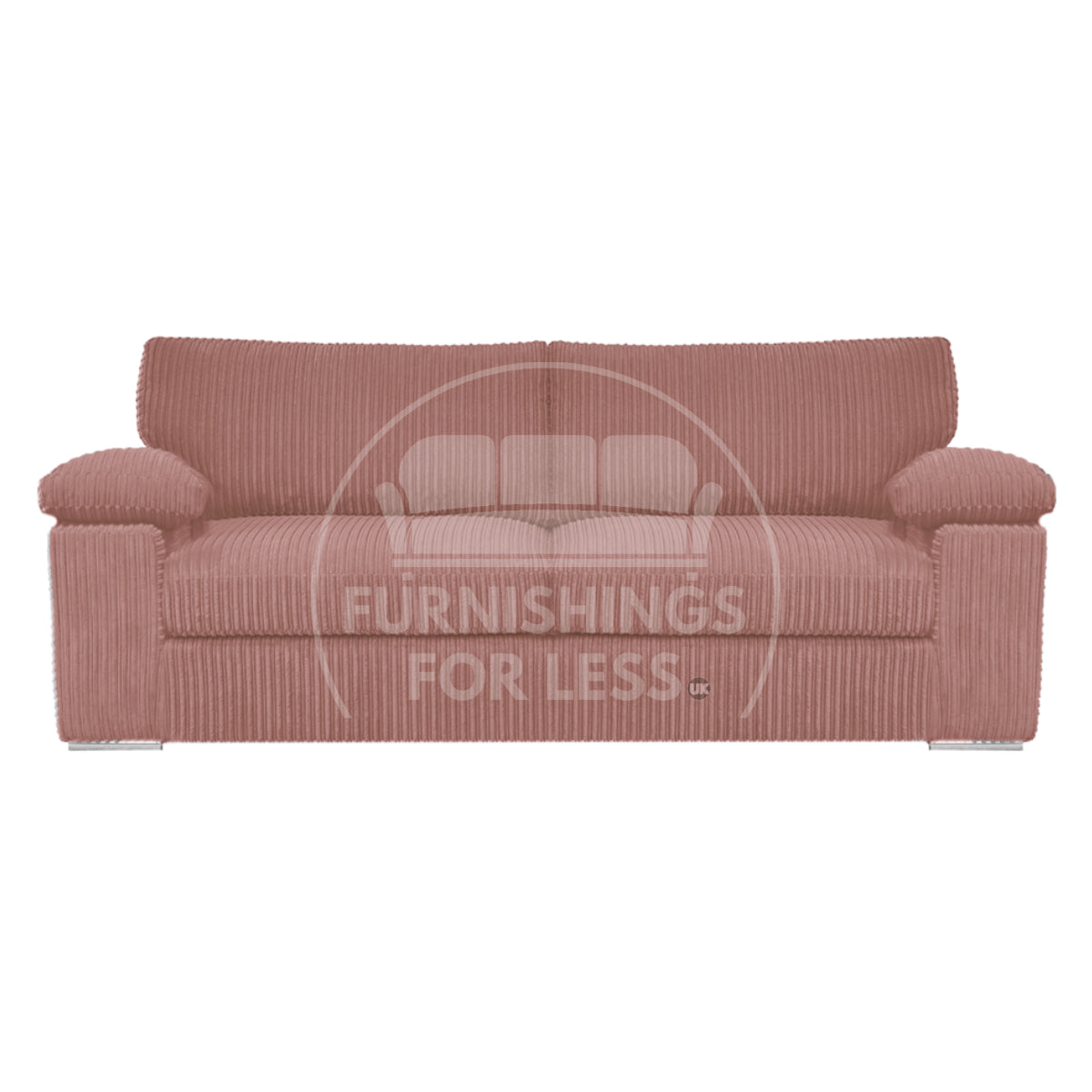 Delta Full Jumbo Cord 3 Seater Sofa