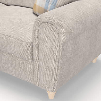 Edgar Chesterfield Fabric 3 Seater Sofa - 2