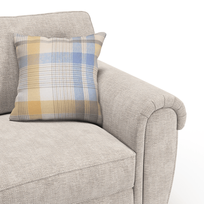 Edgar Chesterfield Fabric 3 Seater Sofa - 4