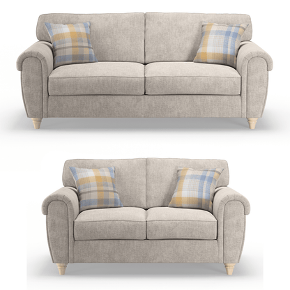 Edgar Chesterfield Fabric Sofa Suite