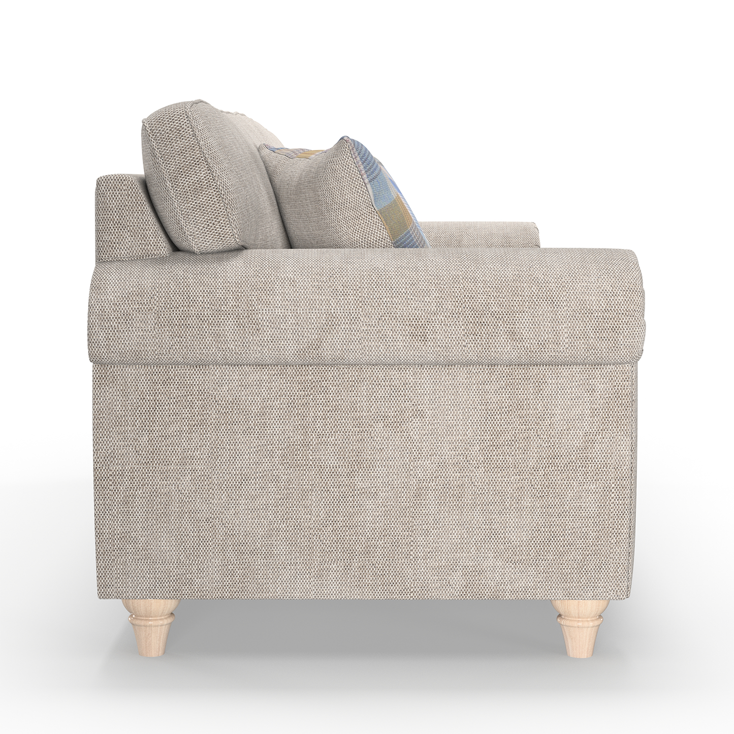 Edgar Chesterfield Fabric 3 Seater Sofa