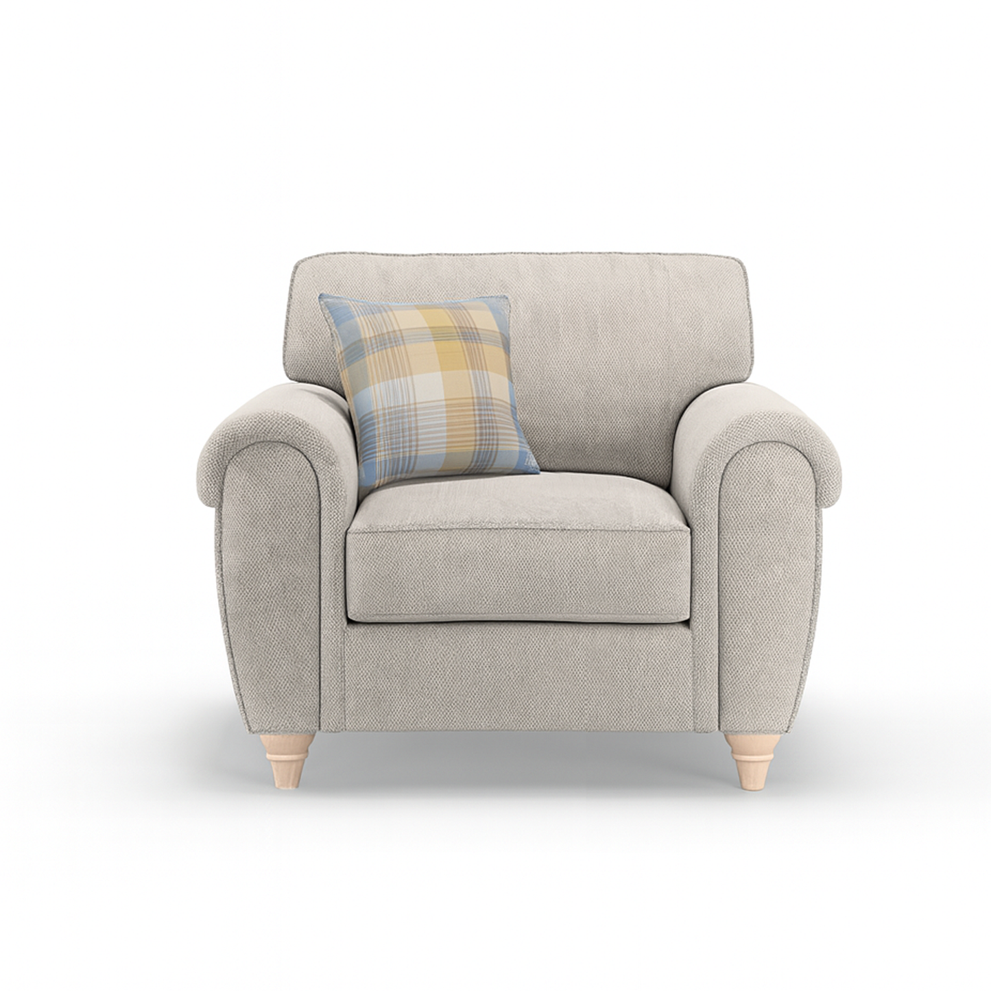 Edgar Chesterfield Fabric Snuggler Chair