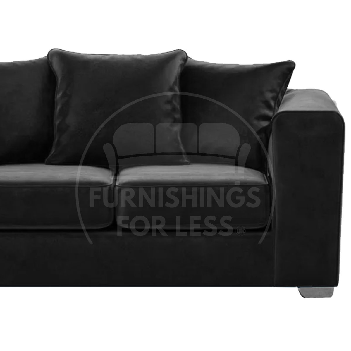 Ella Plush Velvet Fabric 2 Seater Sofa - 2