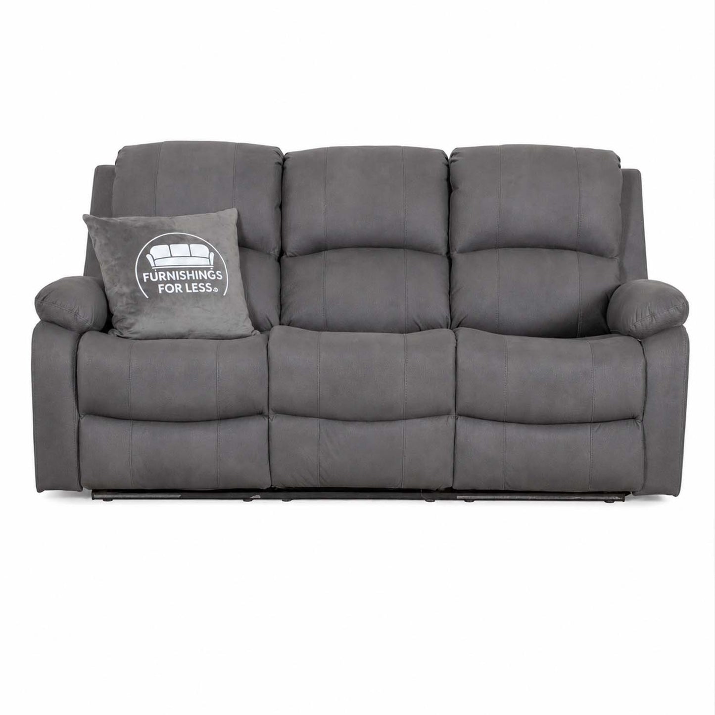 Alaska Full Fabric Reclining Sofa Suite 3 + 2 - Grey