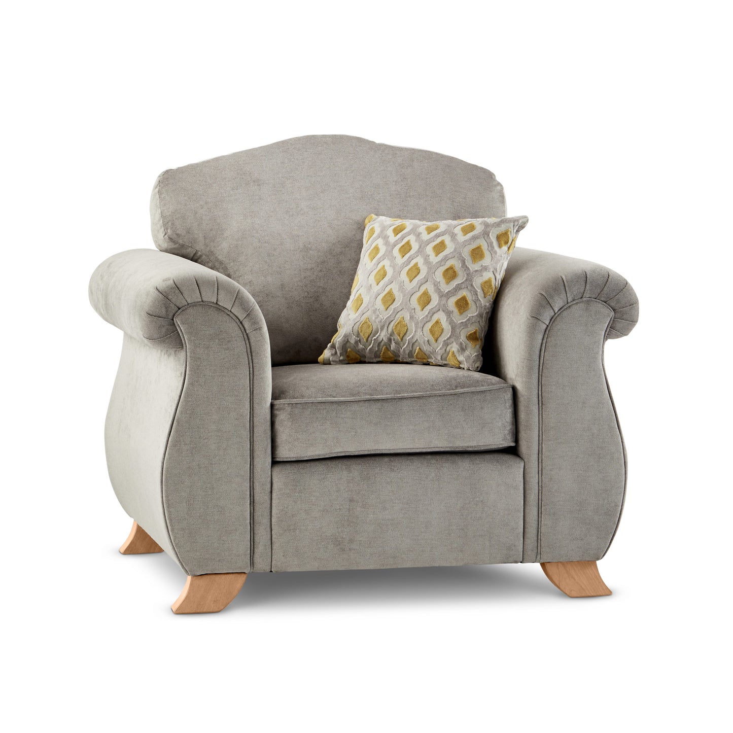 Freya Chenille Fabric Armchair