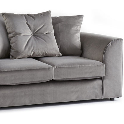 Fernando Plush Velvet Fabric 2 Seater Sofa - 4