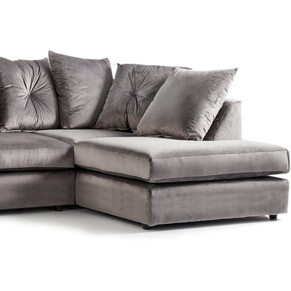 Fernando Plush Velvet Corner Sofa - 4