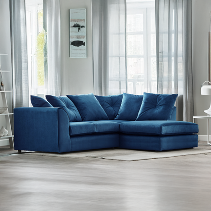 Fernando Plush Velvet Corner Sofa