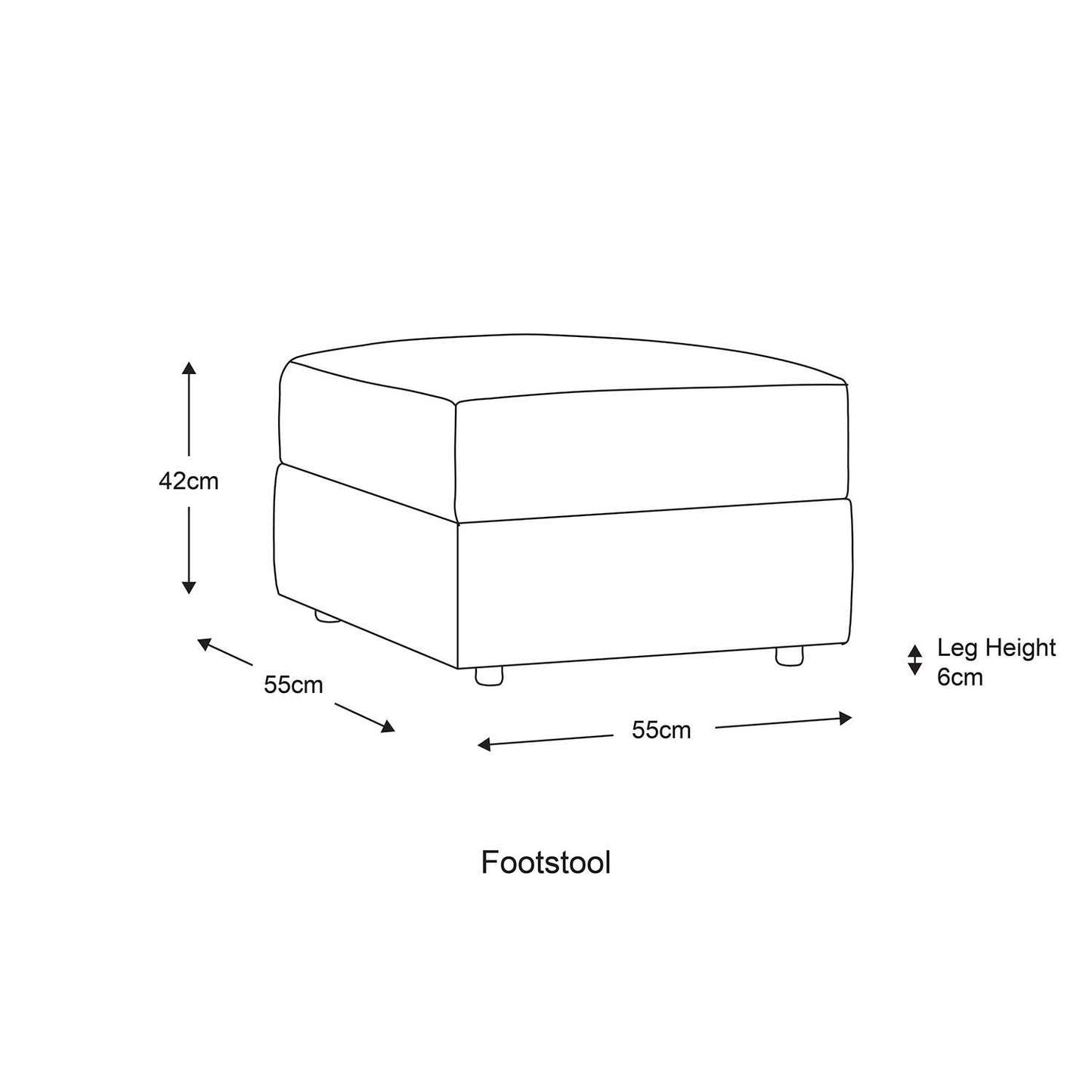 Luxor / Ferguson / Delta Jumbo Cord Footstool