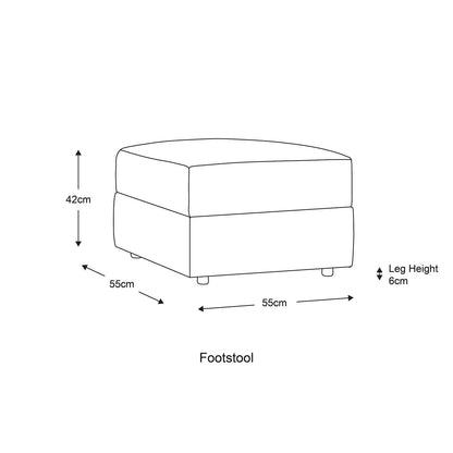 Luxor / Ferguson / Delta Jumbo Cord Footstool