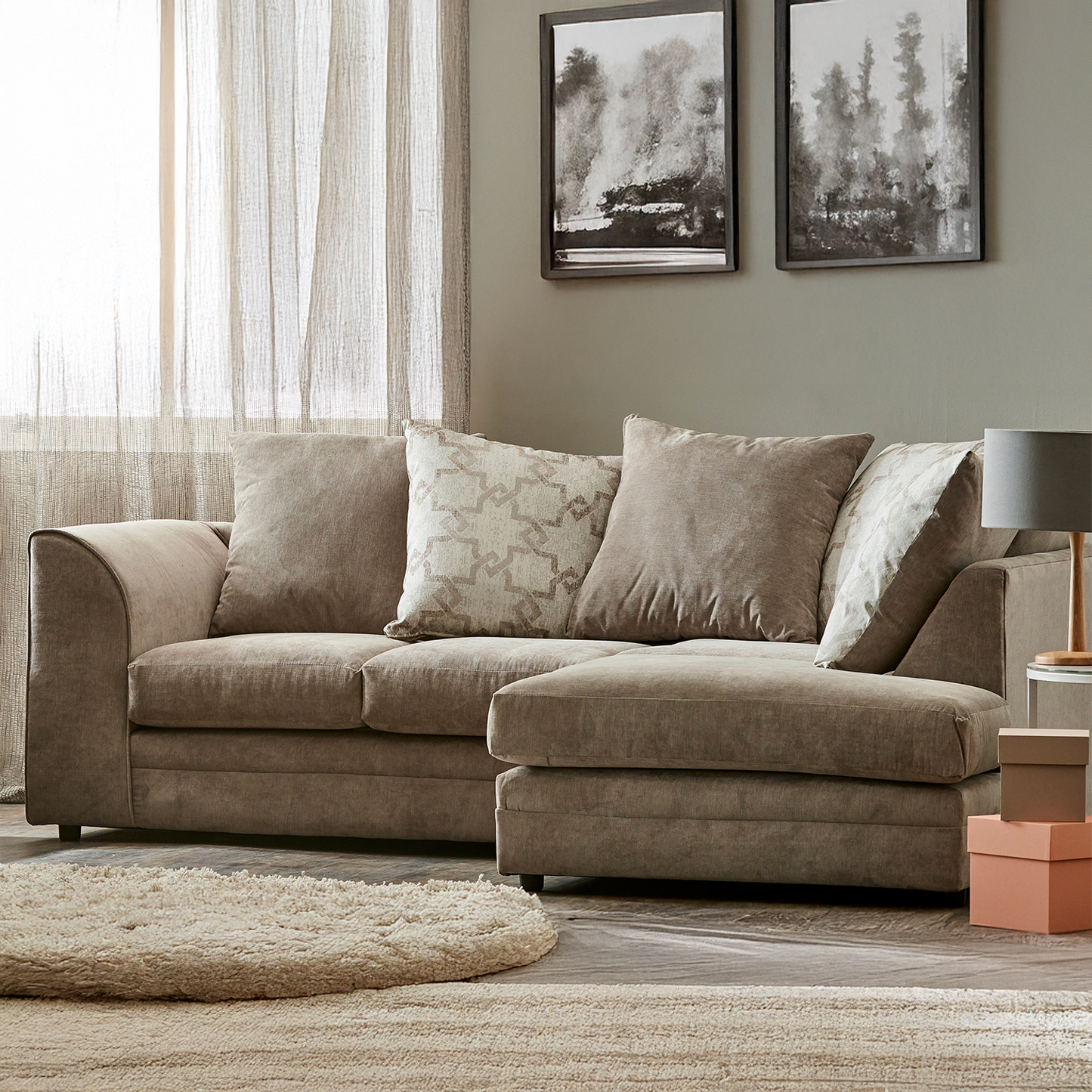 Graceland Fabric Corner Sofa