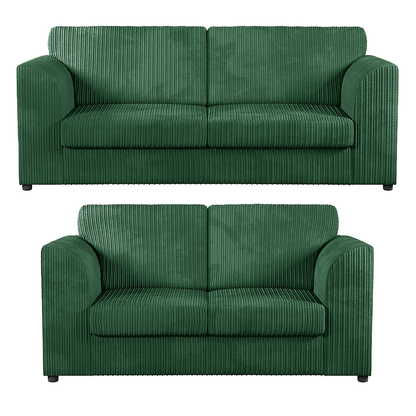 Luxor Full Jumbo 3 + 2 Seater Sofa Set – Full Back