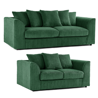 Luxor Full Jumbo 3 + 2 Seater Sofa Set - Scatter Back
