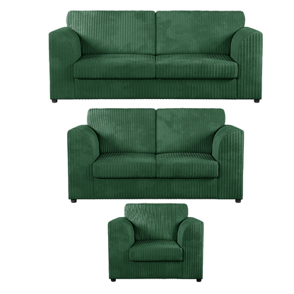 Luxor Full Jumbo Cord 3 Piece Suite - Full Back