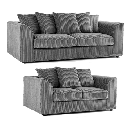 Luxor Full Jumbo 3 + 2 Seater Sofa Set - Scatter Back