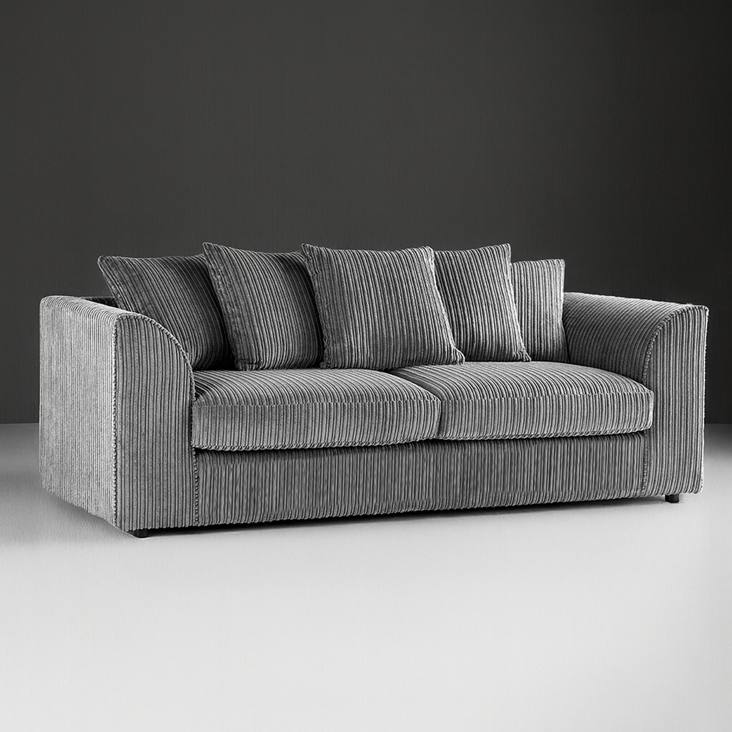 Luxor Full Jumbo Cord 3 Seater - Scatter Back