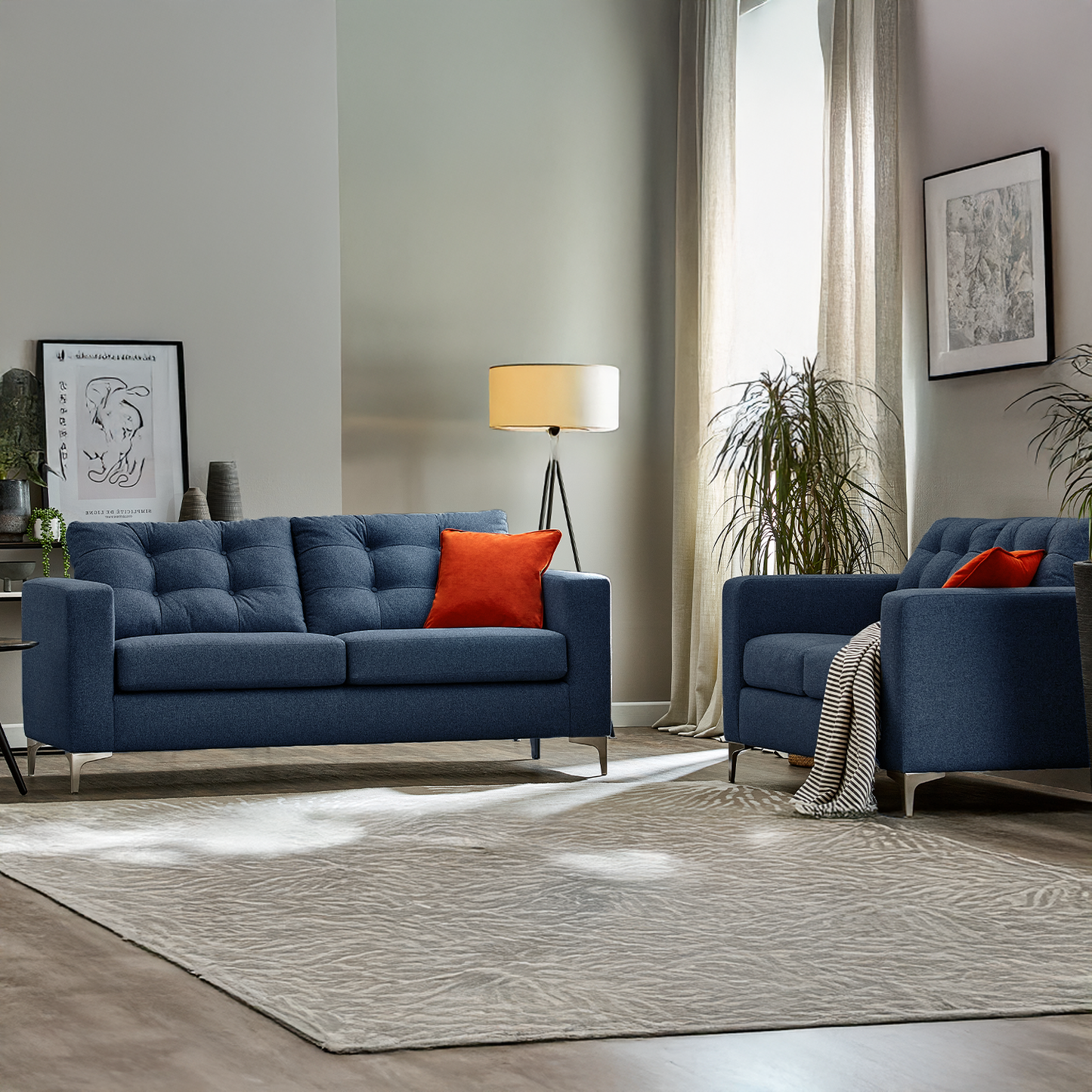 Hackney Fabric Sofa Suite