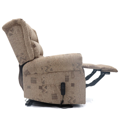 Malton Patterned Rise and Recline Armchair Electric Dual Motor - 7