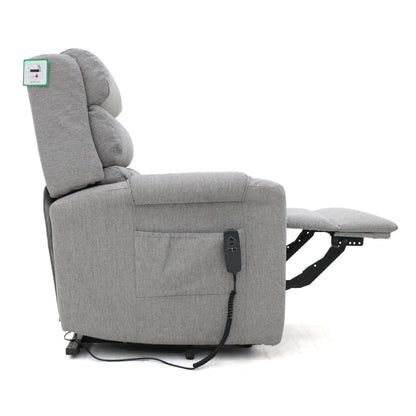 Burton Rise and Recline Armchair Electric Dual Motor Grey - 5