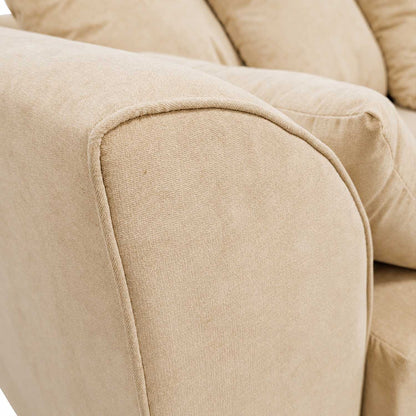 Casper Chenille Fabric 3 Seater Sofa
