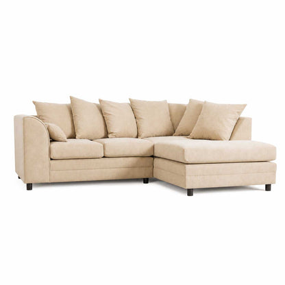 Casper Chenille Fabric Corner Sofa